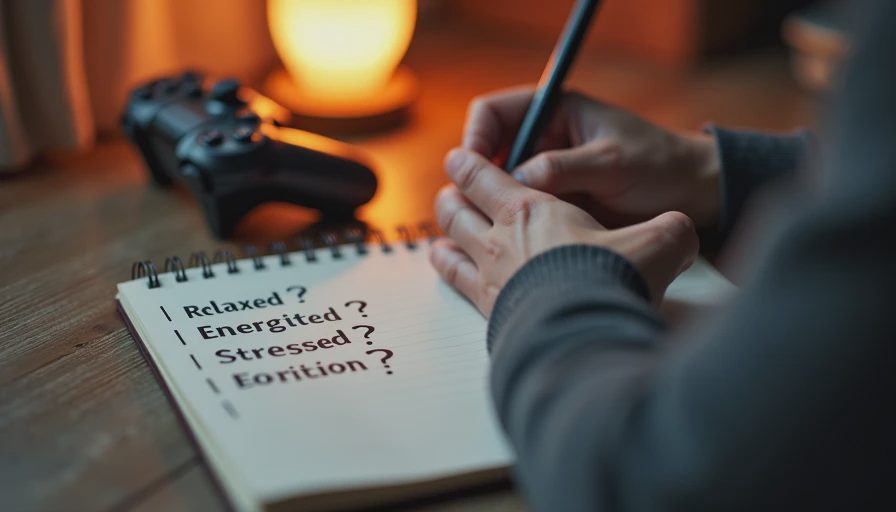 Hands writing a question and options in a notebook, representing the decision-making process.

